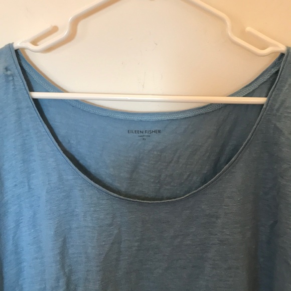 Hi-Low Short Sleeve Eileen Fisher T-shirt - Picture 3 of 7